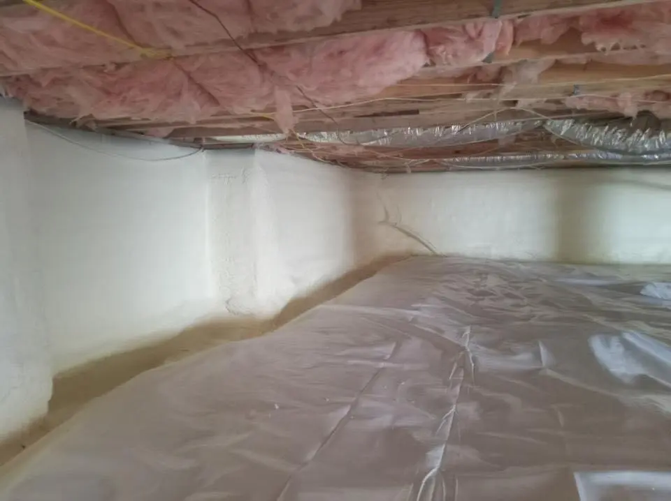 Crawl space encapsulation with closed-cell spray foam for Roof Maintenance in Riverside